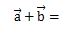 ベクトルの足し算1（式）