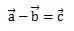 ベクトルの引き算1（式の答え）