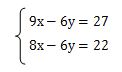 連立1次方程式加減法の問題6の解き方（xを求める）