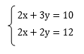 連立1次方程式加減法の問題7の解き方（yを求める）