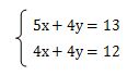 連立1次方程式加減法の問題2の解き方（xを求める）