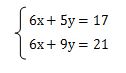 連立1次方程式加減法の問題3の解き方（yを求める）