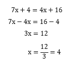 1次方程式の問題5の解き方と答え