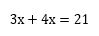 1次方程式の問題2
