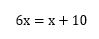 1次方程式の問題4