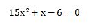 因数分解を使って2次方程式を解く問題7