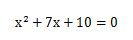 2次方程式を解の公式を使って解く問題4