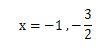 2次方程式を解の公式を使って解く問題7の答え