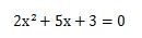 2次方程式を解の公式を使って解く問題7