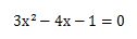 2次方程式を解の公式を使って解く問題8