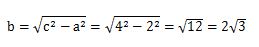 三平方の定理を使って辺bの長をを求める