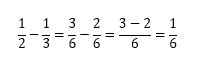 分数のひきざんの問題の答え3