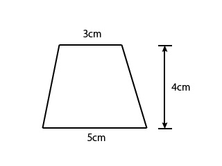 台形の面積の計算