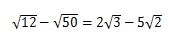 平方根のひきざんの問題の答え6