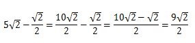 平方根のひきざんの問題の答え7