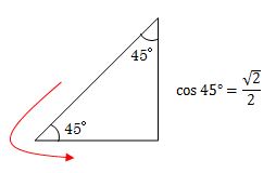 三角比の問題7（cos45°）の答え