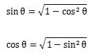 sin、cosを三平方の定理を使って表す